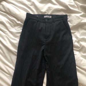 uniqlo pinstripe trousers